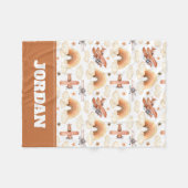 Rainbow-vliegtuigpatroon voor de Waterverf van Cut Fleece Deken (Voorkant (Horizontaal))