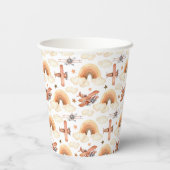 Rainbow-vliegtuigpatroon voor de Waterverf van Cut Papieren Bekers (Achterkant)