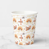 Rainbow-vliegtuigpatroon voor de Waterverf van Cut Papieren Bekers (Links)