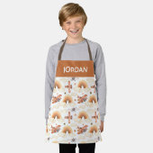 Rainbow-vliegtuigpatroon voor de Waterverf van Cut Schort (Gedragen)