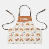 Rainbow-vliegtuigpatroon voor de Waterverf van Cut Schort (Voorkant)