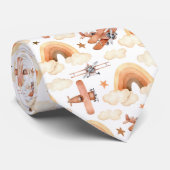 Rainbow-vliegtuigpatroon voor de Waterverf van Cut Stropdas (Opgerold)