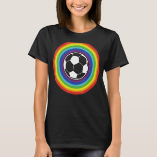 Rainbow voetbal football LGBT T-shirt