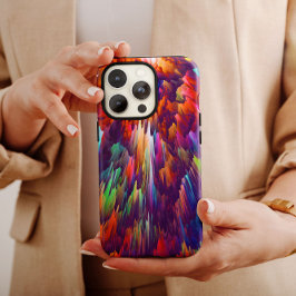 Rainbow Volcanic Abstract | iPhone 14 Hoesje-Mate Case-Mate iPhone 14 Hoesje