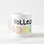 Rainbow Volleybal Mok (Voorkant links)