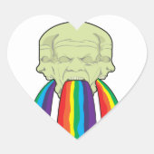 Rainbow Vomit of DOOM!! Hart Sticker (Voorkant)