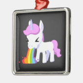 RAINBOW VOMIT UNICORN CERAMIC ORNAMENT (Links)