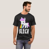 RAINBOW VOMIT UNICORN FUNNY Dark T-Shirt (Voorkant volledig)
