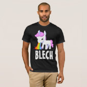 RAINBOW VOMIT UNICORN FUNNY Dark T-Shirt (Voorkant volledig)