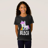 RAINBOW VOMIT UNICORN FUNNY KINDER T-Shirt (Voorkant volledig)