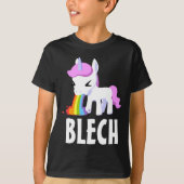 RAINBOW VOMIT UNICORN FUNNY KINDER T-Shirt (Voorkant)
