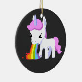RAINBOW VOMIT UNICORN KERAMISCH ORNAMENT (Rechts)