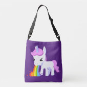 RAINBOW VOMIT UNICORSE PURSE CROSSBODY BAG TAS (Achterkant)