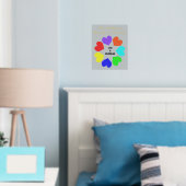 Rainbow voor interraciale liefdeshars Aangepast hu Folie Afdrukken (Insitu (Slaapkamer))