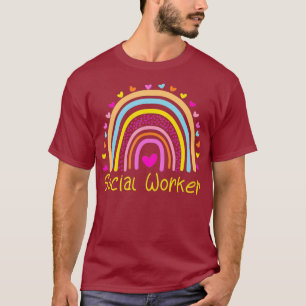Rainbow voor maatschappelijk werkers t-shirt
