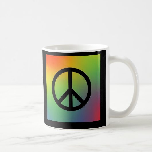 Rainbow voor vredessignatie koffiemok (Rechts)