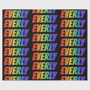 Rainbow Voornaam "ALLEMAAL"; vun & kleurrijk Cadeaupapier