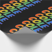 Rainbow Voornaam "COLE"; vun en kleurrijk Cadeaupapier (Hoek)