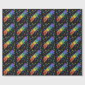 Rainbow Voornaam "EDWARD" + sterren Cadeaupapier (Vlak)