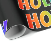 Rainbow Voornaam "HOLLY"; vun & kleurrijk Cadeaupapier (Rol Hoek)