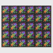 Rainbow voornaam "NOLAN" + vuurwerk Cadeaupapier (Vlak)