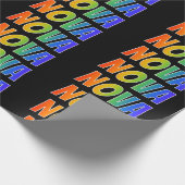 Rainbow Voornaam "NOVA"; vun & kleurrijk Cadeaupapier (Hoek)