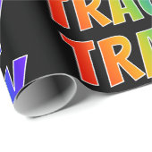 Rainbow Voornaam "TRACY"; vun & kleurig Cadeaupapier (Rol Hoek)