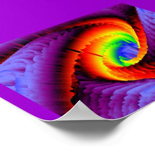 Rainbow Vortex Poster (Hoek)