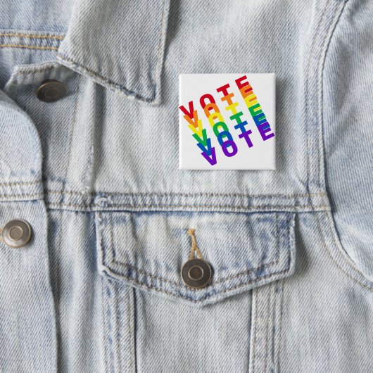 Rainbow Vote Square Button (In situ)