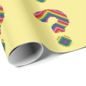 Rainbow-vraagteken Cadeaupapier (Rol Hoek)