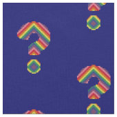 Rainbow-vraagteken Stof (Close Up)