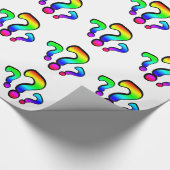 Rainbow-vragenmerken Cadeaupapier (Hoek)