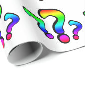 Rainbow-vragenmerken Cadeaupapier (Rol Hoek)