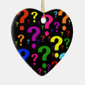 Rainbow-vragenmerken Keramisch Ornament (Rechts)