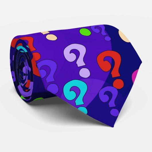 Rainbow-vragenmerken Stropdas (Opgerold)
