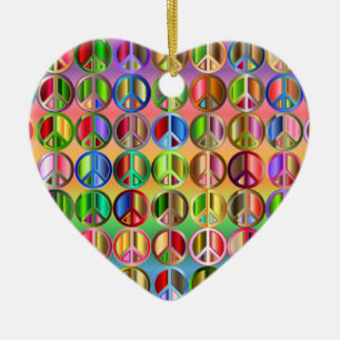 Rainbow-vredesbord porcelain-ornament keramisch ornament