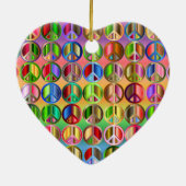 Rainbow-vredesbord porcelain-ornament keramisch ornament (Achterkant)