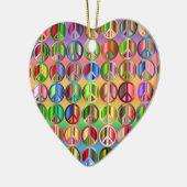 Rainbow-vredesbord porcelain-ornament keramisch ornament (Links)