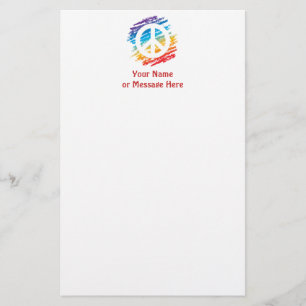 Rainbow-vredessymbool Briefpapier