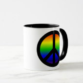 Rainbow-vredessymbool Mok (Voorkant rechts)