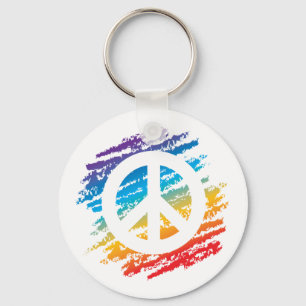 Rainbow-vredessymbool Sleutelhanger