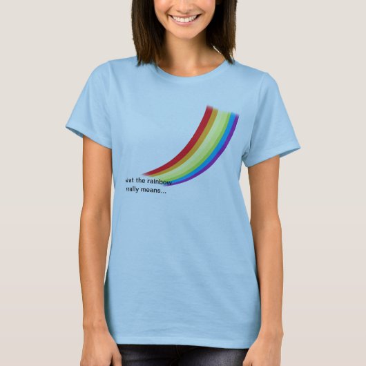 Rainbow W/Scripting T T-Shirt (Voorkant)