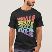 Rainbow Walls Louis Tomlinson witte achtergrond Cl T-shirt (Voorkant)