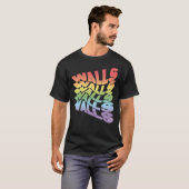 Rainbow Walls Louis Tomlinson witte achtergrond Cl T-shirt (Voorkant volledig)