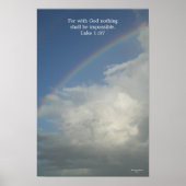 Rainbow, want met God is niets onmogelijk Poster (Voorkant)