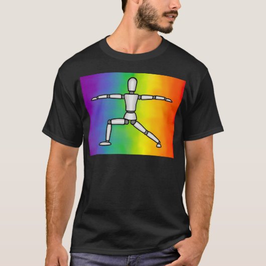 Rainbow Warrior 2 yoga pose T-shirt (Voorkant)