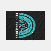 Rainbow Warrior Brca Awareness Fleece Deken (Voorkant (Horizontaal))