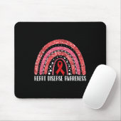 Rainbow Warrior Heart Disease Awareness Muismat (Met muis)
