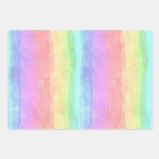 Rainbow Wash-ontwerp Inpakpapier Vel (Voorkant 3)