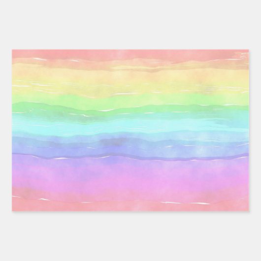 Rainbow Wash-ontwerp Inpakpapier Vel (Voorkant 2)